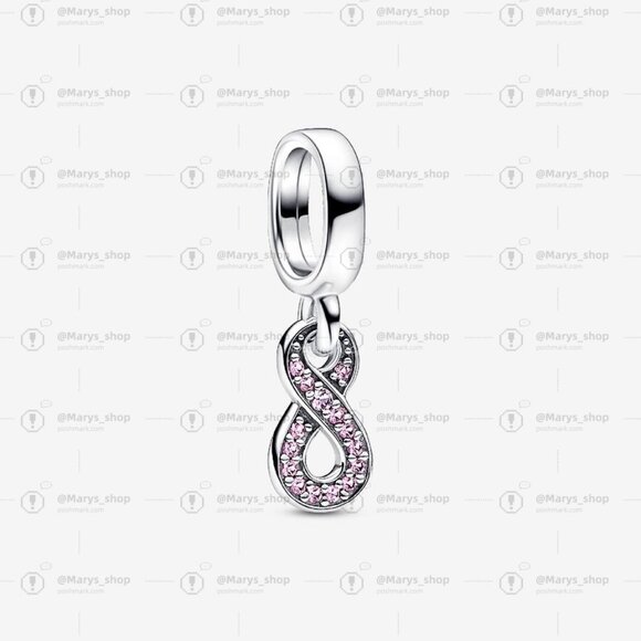 Pandora Sparkling Infinity Dangle Charm - Picture 1 of 2